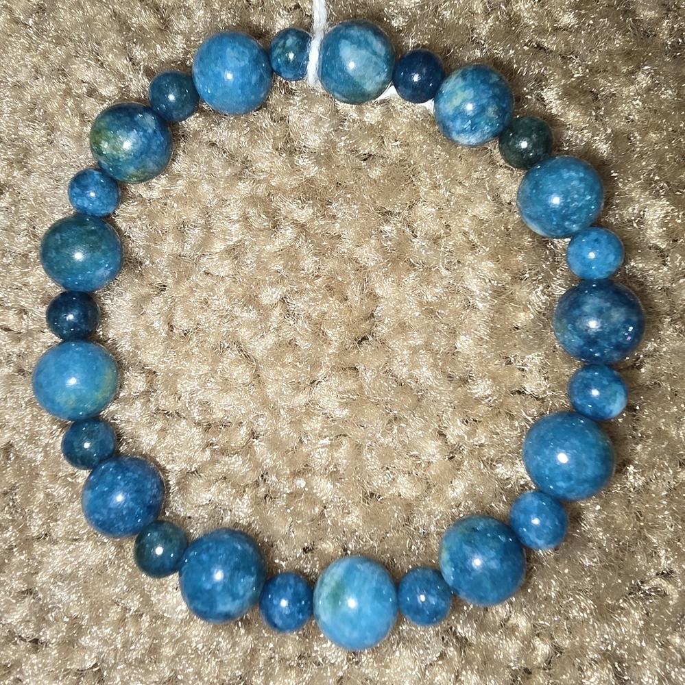 10 and 6mm Apatite Bracelet
